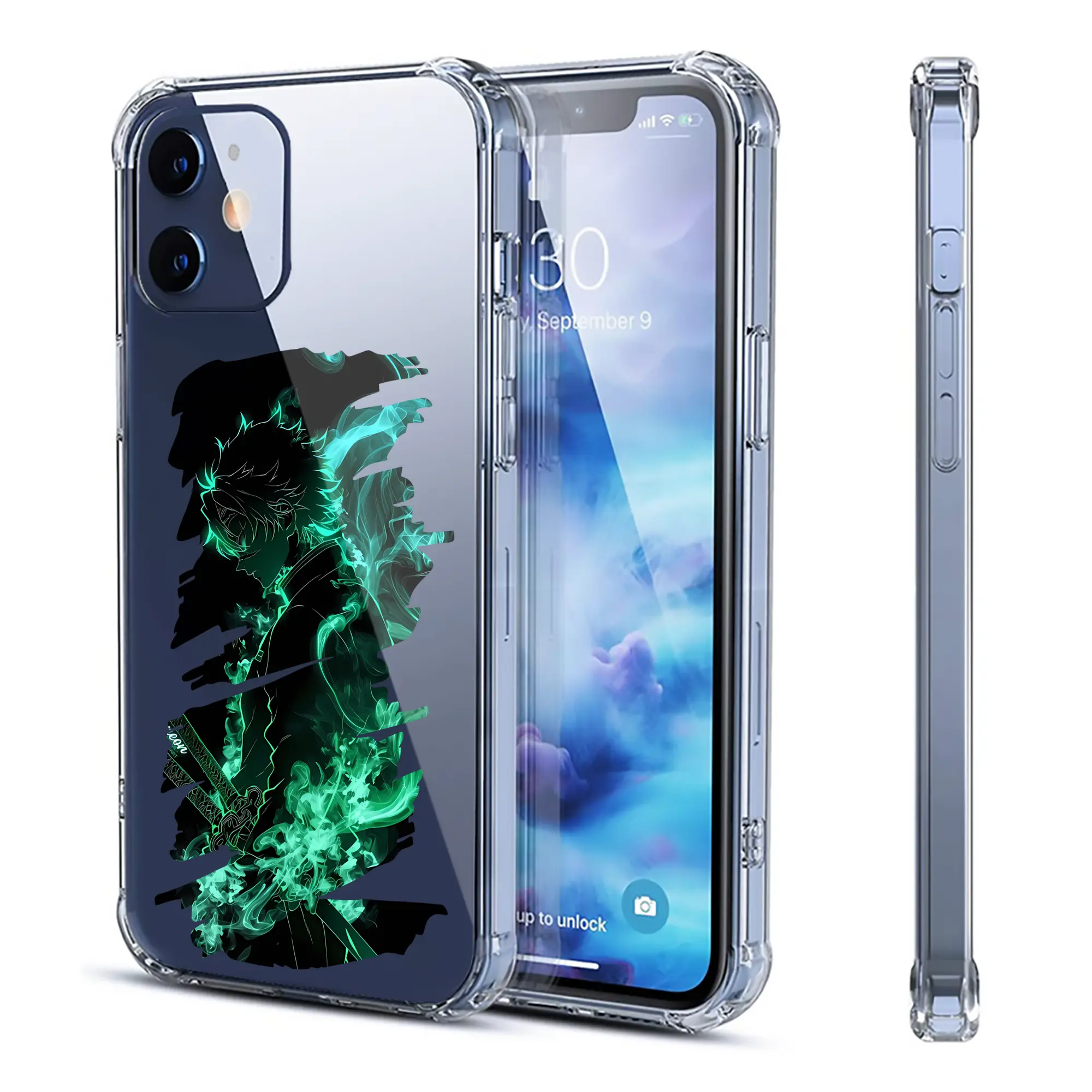 鬼滅の刃 グッズ,不死川 実弥 - IPhone 12シリーズ対応 ・ 透明スマホケース ・ クリアソフトケース ・ TPU素材 ・ 耐衝撃 ・ 高密着 ・ 防汚 防指紋 ・ 簡単着脱